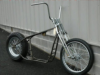 ironhead sportster bobber rolling chassis